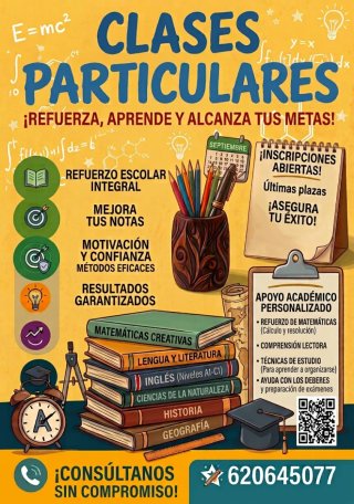 Clases particulares y refuerzo escolar