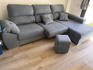 Sofá Chaise Longue Deslizante Azul