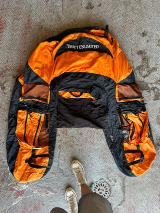 Pato de pesca Trout Unlimited naranja