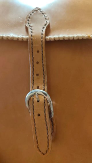 Mochila Bolso Cuero Artesanal Marrón