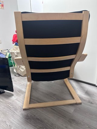 Mecedora Poäng IKEA Negra Madera