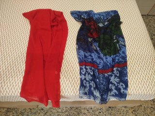 2 Sciarpe per Collo Donna Stampate
