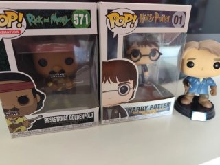 Funko Pop! Rick and Morty 571 y Harry Potter 01