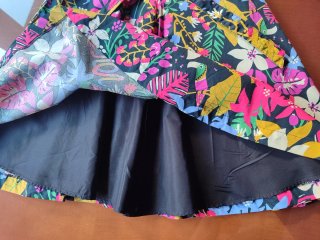 Vestido estampado tropical talla M