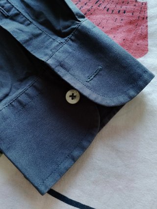 Camisa Springfield Talla M Azul Manga Larga