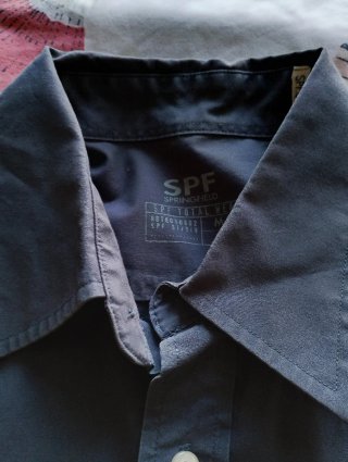 Camisa Springfield Talla M Azul Manga Larga