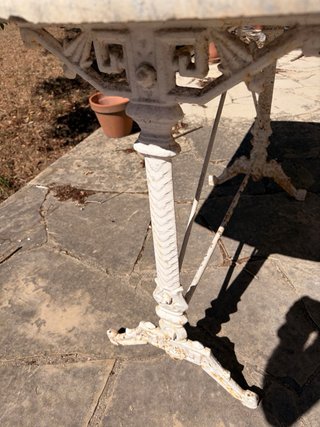 mesa de jardín francesa de finales del XIX, princ