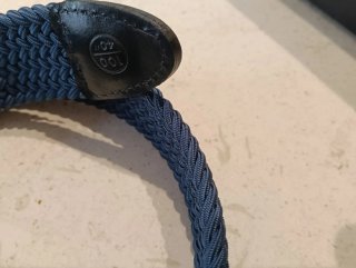 Cinturón trenzado Antony Morato azul.