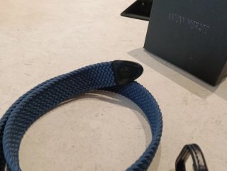 Cinturón trenzado Antony Morato azul.