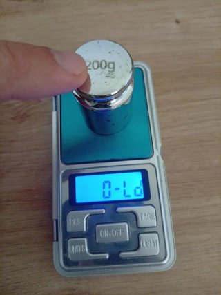 Báscula Digital Precisión 200g/0.01g + Pesa