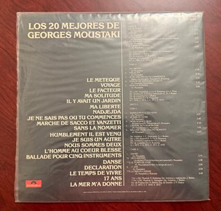 Vinilo Los 20 Mejores de Georges Moustaki