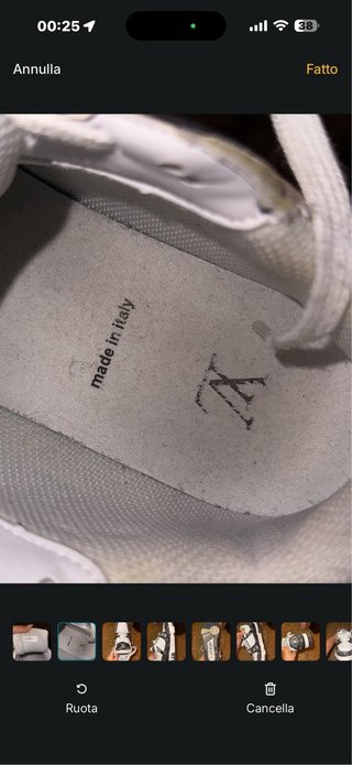 Louis Vuitton white & black sneakers