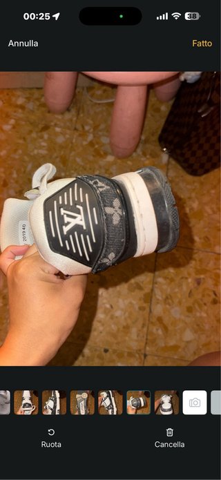 Louis Vuitton white & black sneakers
