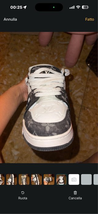 Louis Vuitton white & black sneakers