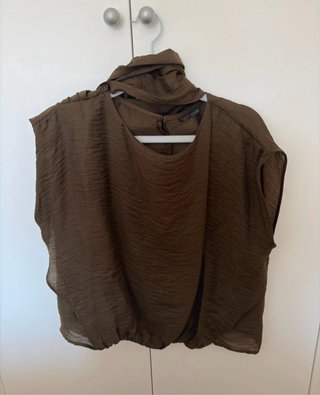 Blusa Zara Verde Talla M