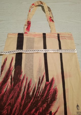 Shopper bag beige e rosa