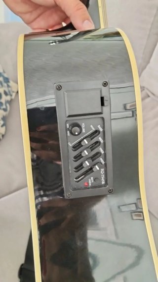 Guitarra Electroacústica Oscar Schmidt Negra