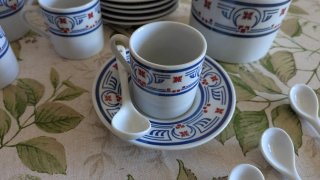 Conjunto de café/té de porcelana