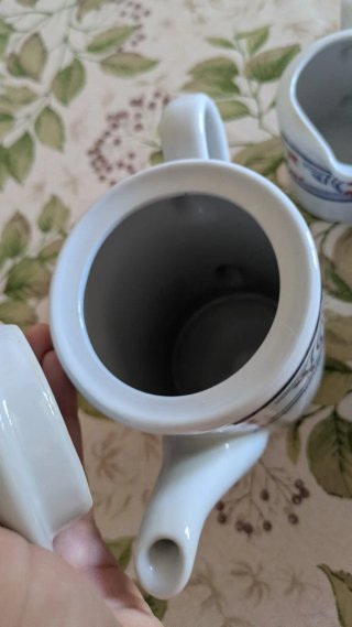 Conjunto de café/té de porcelana