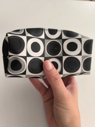 Mini neceser estampado geométrico