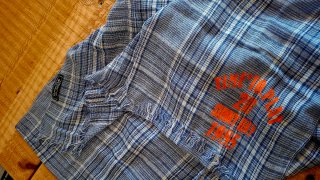 Pañuelo Massimo Dutti Azul y Naranja