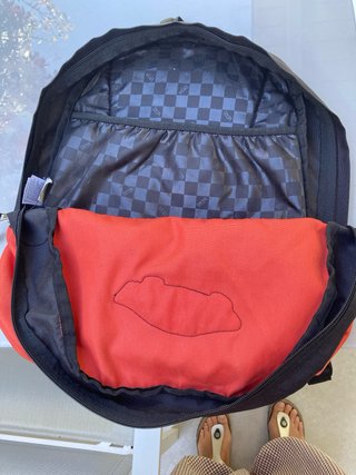 Mochila Vans Naranja y Negra