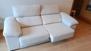 Sofá de 3 plazas como nuevo, color beige