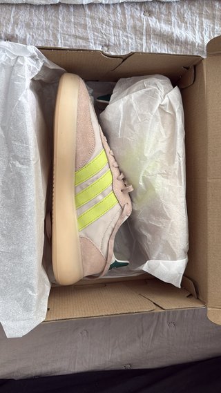 Zapatillas Adidas Samba Plataforma Rosa y Verde