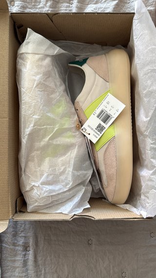 Zapatillas Adidas Samba Plataforma Rosa y Verde