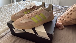Zapatillas Adidas Samba Plataforma Rosa y Verde