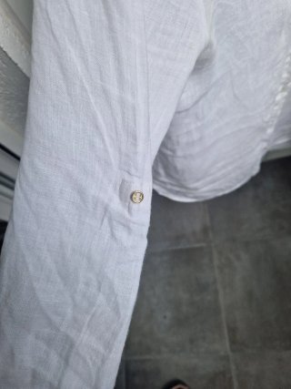 Camisa de lino blanca Zara