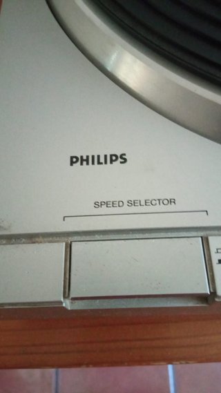 Giradischi Philips Argento e Nero