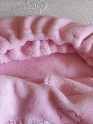 Sábana coralina minicuna/capazo rosa