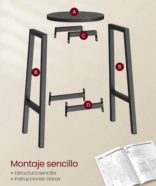 Taburetes de bar VASAGLE (2 unidades)