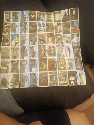 Pliego completo Cromos Religiosos y Arte