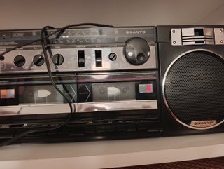 Radiocassette Sanyo M-W700K Doble Pletina Vintage