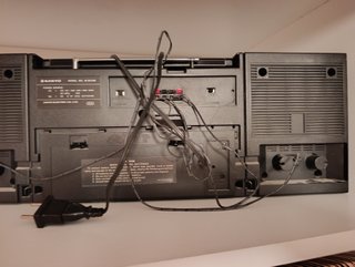 Radiocassette Sanyo M-W700K Doble Pletina Vintage