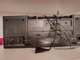 Radiocassette Sanyo M-W700K Doble Pletina Vintage