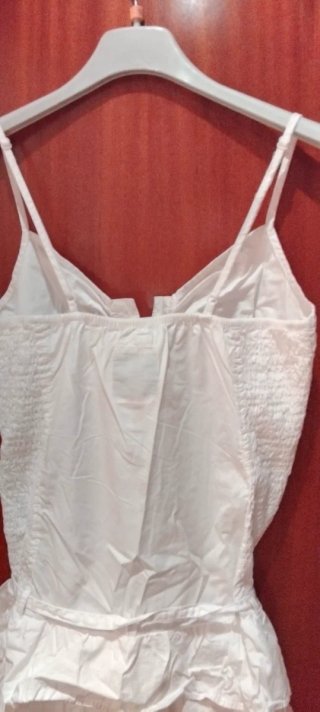 Vestido Verano Blanco Talla L