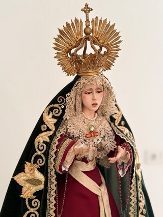 Virgen tamaño académico 55cm
