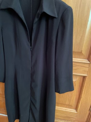 Vestido camisero negro CAROLL