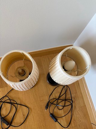 Pareja Lámparas IKEA EKARP Vintage