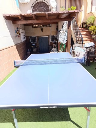 Mesa de ping pong(tenis de mesa) azul
