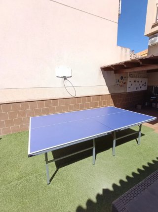 Mesa de ping pong(tenis de mesa) azul
