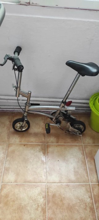 Bicicleta plegable acero con luces