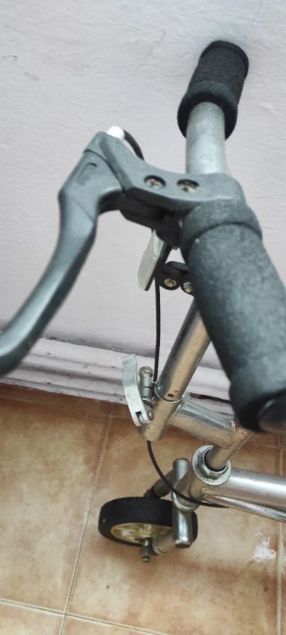 Bicicleta plegable acero con luces