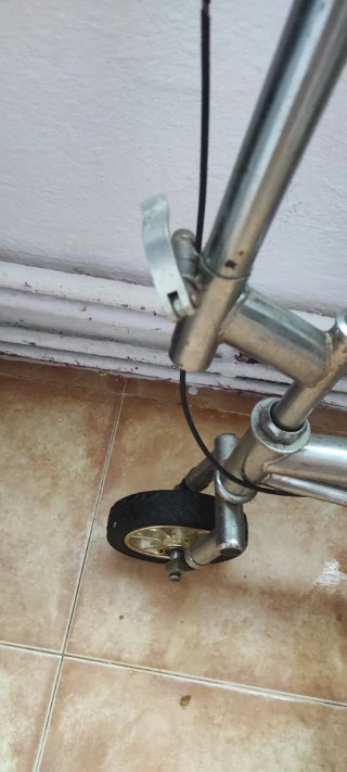 Bicicleta plegable acero con luces