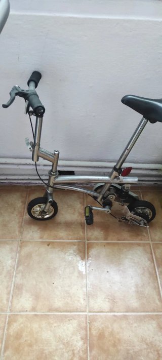 Bicicleta plegable acero con luces