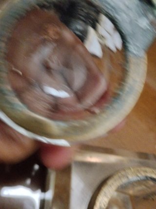 Tintero de cristal macizo, siglo XIX
