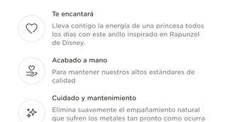 Anillo Disney Princesa Rapunzel